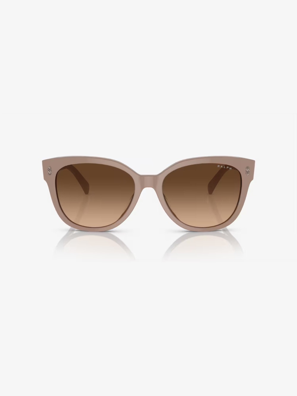 Ralph Lauren Taupe Cat-Eye Sunglasses with Brown Gradient Lenses - Picture 2 of 4